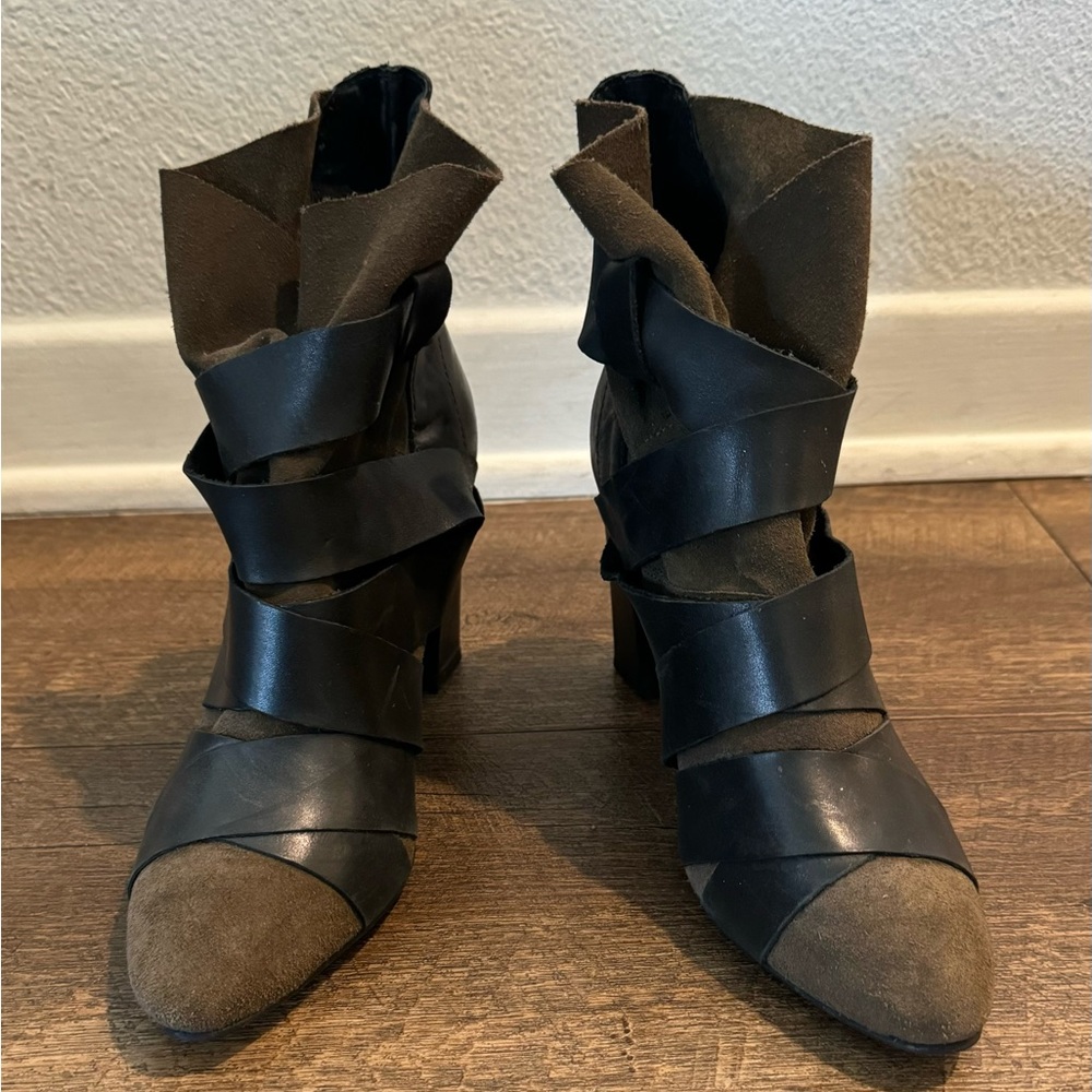 Promod leather boots size 39 (8.5)